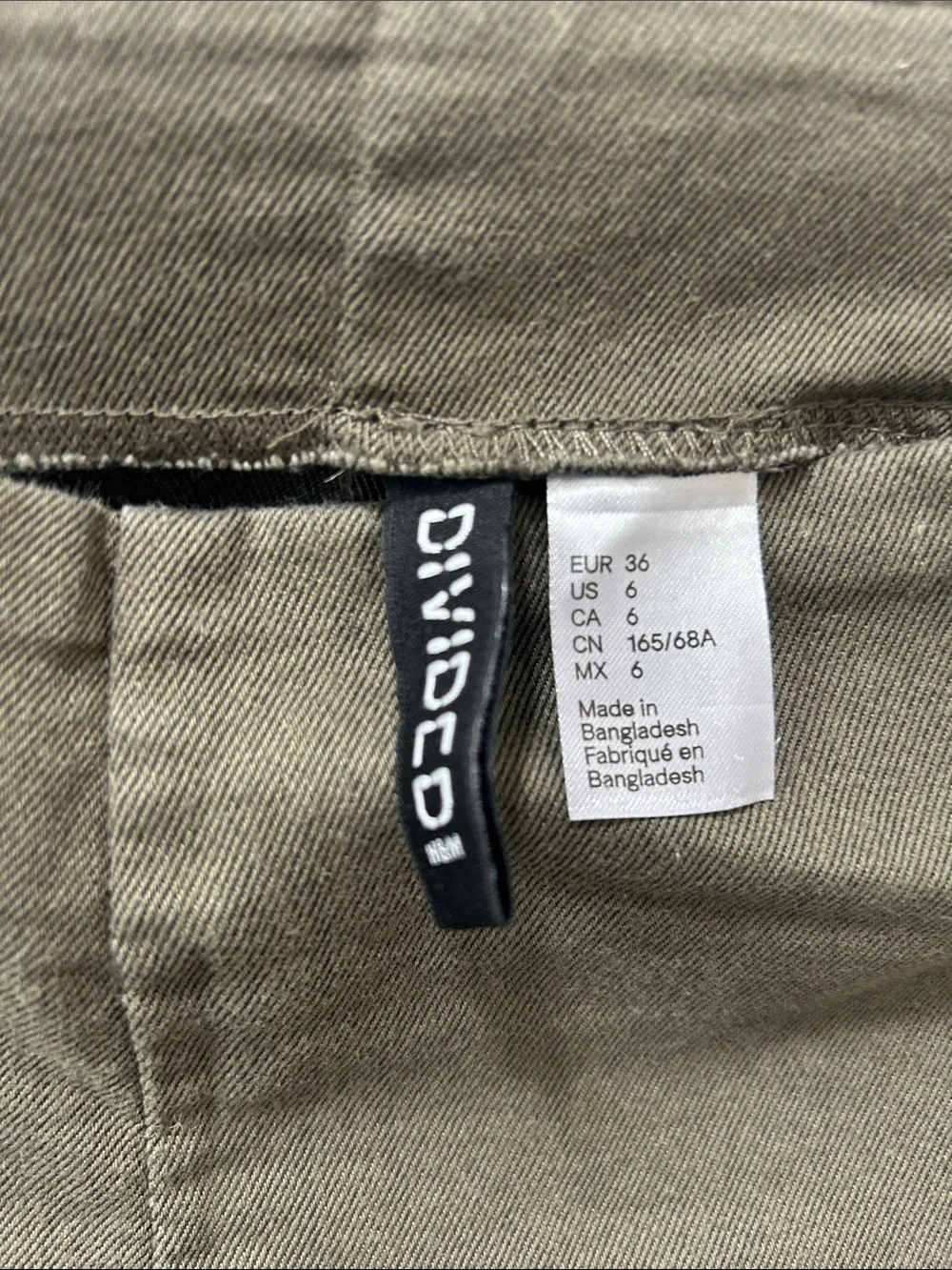 Divided Olive Green Ankle-Length Cropped Jeans